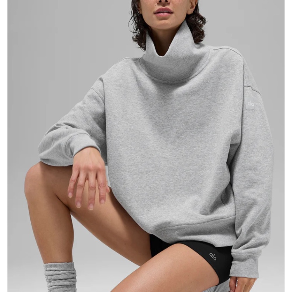 ALO Yoga Hazy Mock Neck Pullover